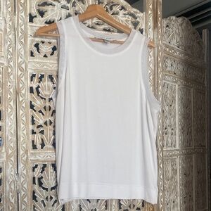 Sara Campbell Classic White Tank Top